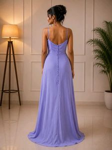 Elegant Lavender Maxi Dress