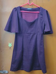 Chic Plum Fit &amp; Flare Dress