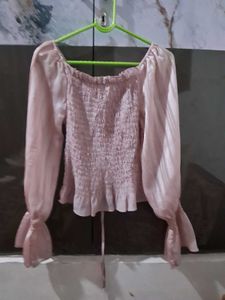 Chic Off-Shoulder Ruched Blouse