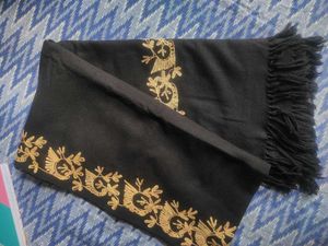 💥Elegant Embroidered Shwal- Black🖤💥