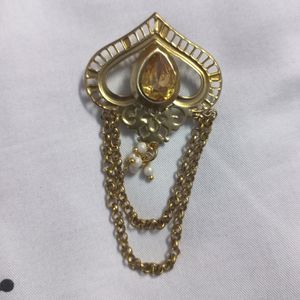Golden Blazer & Shervani Kurta Pin