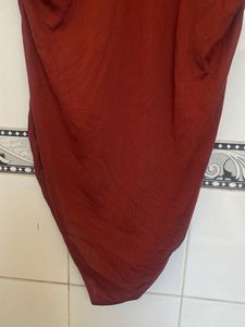 Chic Rust V-Neck Bodysuit