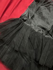 Black Tiered Tulle Skirt
