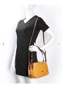 Caprese Merly Satchel Yellow Bag