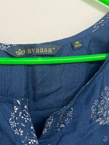 Elegant Blue Printed Kurta