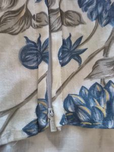 Cotton Floral Print Corset Top