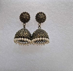 Antique Customized Gold Jhumka Earrings - Unused