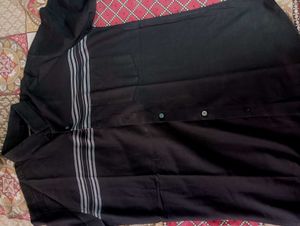 Men's Black Striped Shirt slim fit