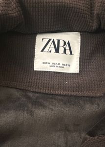 Brown Corduroy Jacket with White Buttons