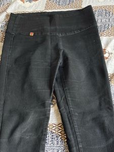 High-Waisted Skinny Black Jeans