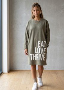 winter dress olive colour