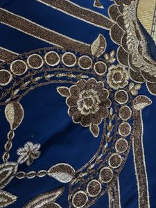 Heavy embroidery suit with Pure chiffon duppatta