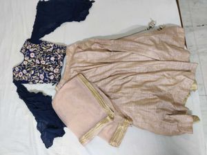 Embroidered Lehenga Choli with Dupatta