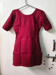 Maroon Short Kurta