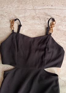 Elegant Black Maxi Dress with Slit