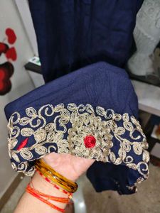 Beautiful Designer Kurti With Flower Work
