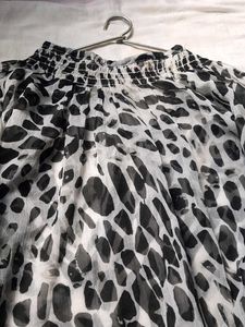 Animal Printed Chiffon Top