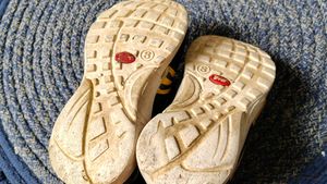 Kids' Purple &amp; Gold Sneakers