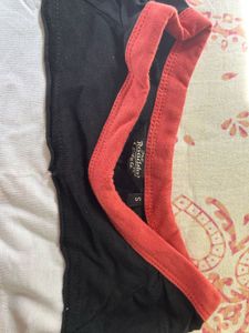 Black T-Shirt with Color Block Detail