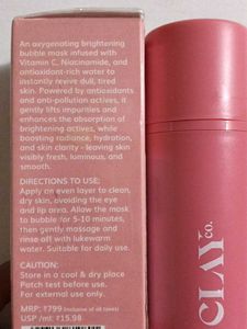 CLAYCO Brightening Vitamin C Bubble Mask