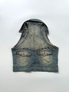 Y2K Denim Halter Jacket