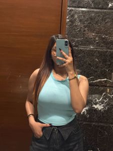 Baby Blue Ribbed Tank Top