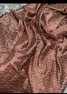 brown crepe shiny fabric