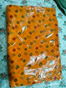 Brand New Elegant Mustard Yellow Saree for Sale ✨