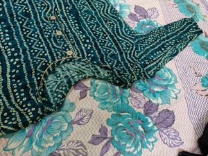 Green Printed Kurta