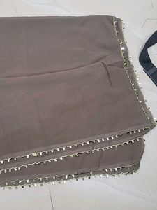 Elegant Brown Dupatta with Sequins
