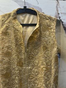 Heavy embroidered Golden Kurta Bust- 32/30