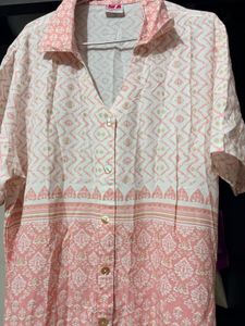 Pretty Pink Printed Dress