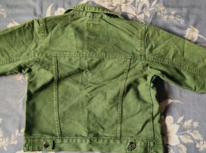 Olive Green Denim Jacket
