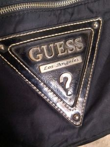 Guess Black Nylon Tote Bag