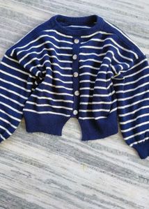 Striped Knit Cardigan