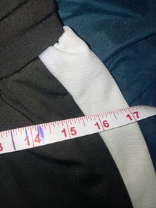 Uni sex, Black Joggers with White Stripes