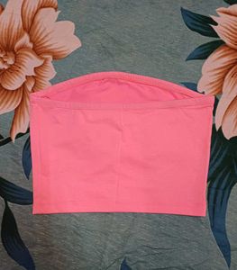 Cute Strapless Crop Bandeau Top with Mini Short