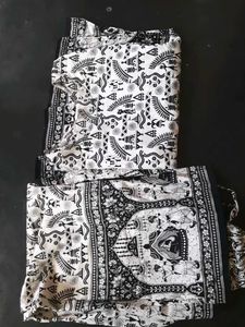 Stylish Black &amp; White Kurta Set