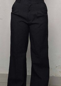 Classic Black Wide-Leg Trousers