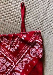 Bandana Print Crop Top