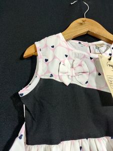 Pink Heart Dress ( Girls) | Chest 26| Length 26