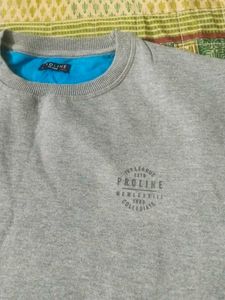 Men's Grey Pullover Sweatshirt