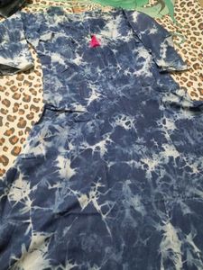 Blue Tie-Dye Kurta ( frock style )