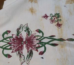 Brand New Hand Print Single Bed Sheet