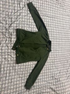 Stylish Green Bomber Jacket