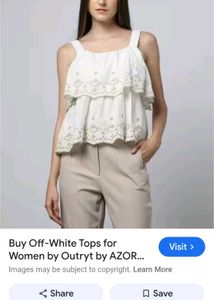 White Embroidered Top( Never Used).