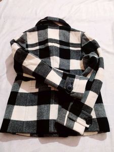 Checkered Black &amp; White Jacket