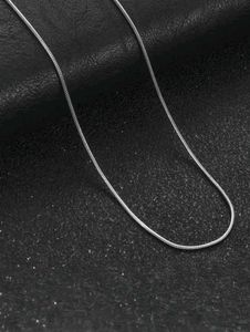 TwO Silver Snake Chain Necklace