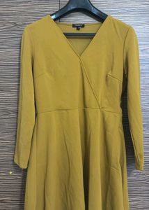 Trends Mustard Wrap Dress
