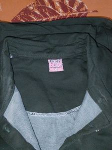 Crazy Chips Dark Green Blouse